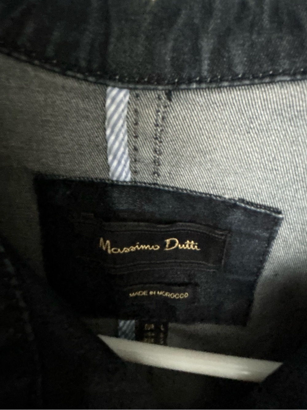 Massimo Dutti Dark Blue Casual Utility Jacket - Picture 3 of 3